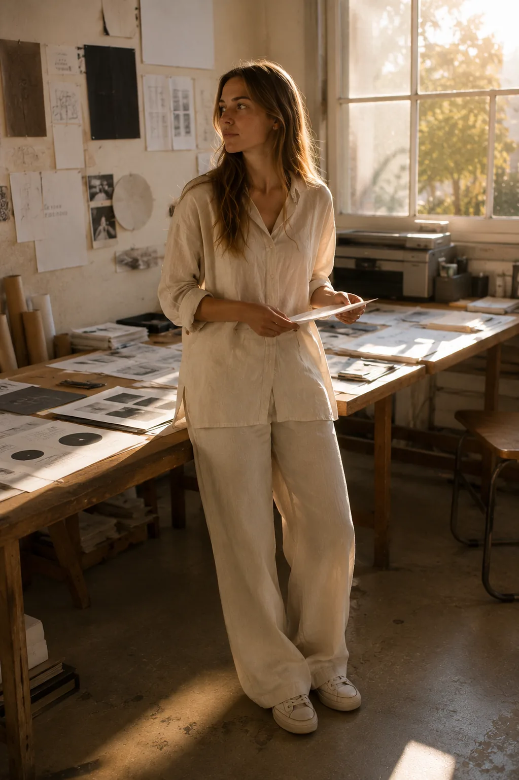 Mujer en su taller